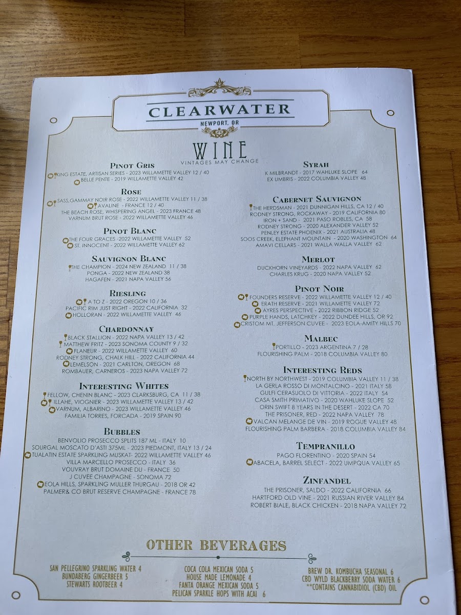 Clearwater Restaurant Menu - Image 2